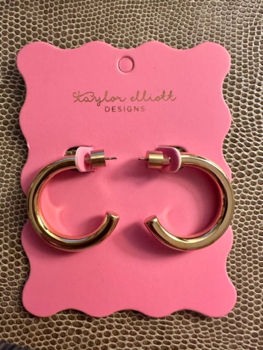 Terry Gold Medium Hoops | Taylor Elliott Designs